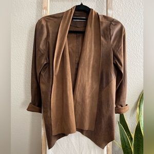 Bagatelle Brown Suede look blazer